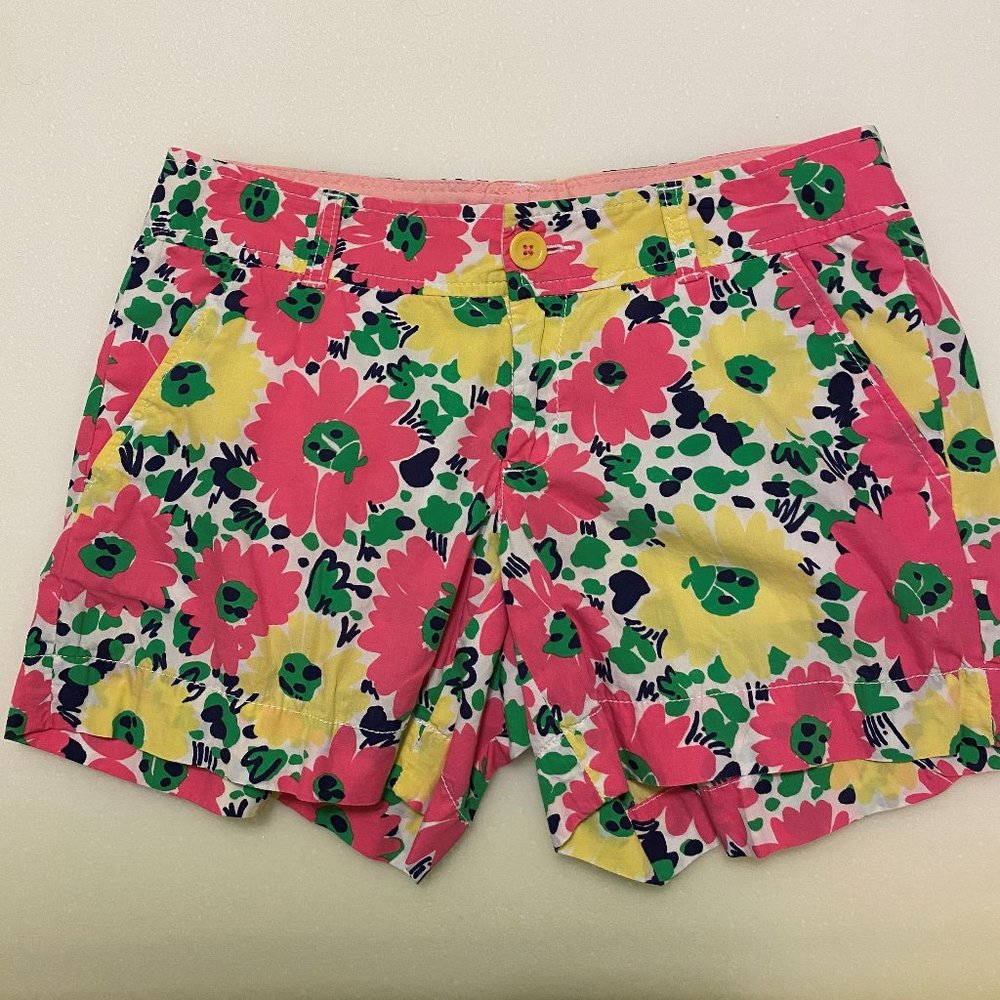 Lilly Pulitzer Doodle Bug Daisy Floral Shorts